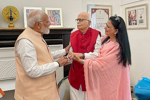 Modi met LK Advani